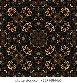 Clasic Indonesian Premium Batik Sogan Pattern