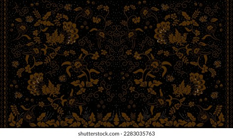 Clasic Indonesian Premium Batik Sogan Pattern