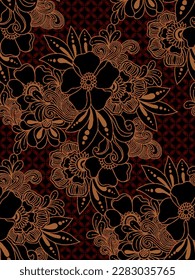 Clasic Indonesian Premium Batik Sogan Pattern