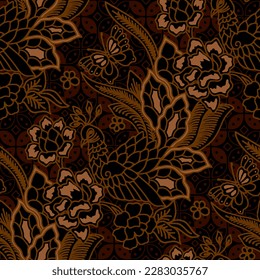 Clasic Indonesian Premium Batik Sogan Pattern