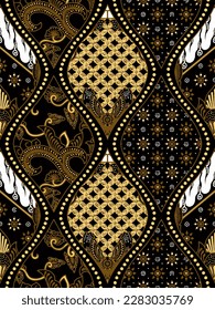 Clasic Indonesian Premium Batik Sogan Pattern