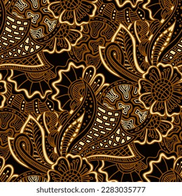 Clasic Indonesian Premium Batik Sogan Pattern