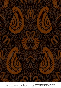 Clasic Indonesian Premium Batik Sogan Pattern