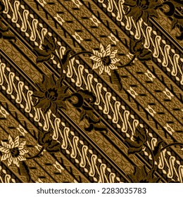 Clasic Indonesian Premium Batik Sogan Pattern