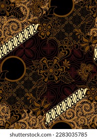 Clasic Indonesian Premium Batik Sogan Pattern