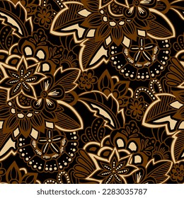 Clasic Indonesian Premium Batik Sogan Pattern