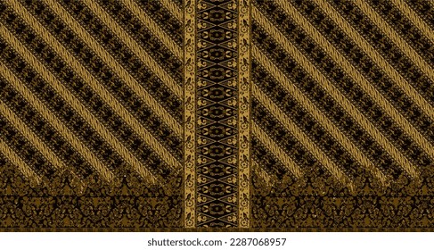 Clasic Indonesian Premium Batik Sogan Pattern