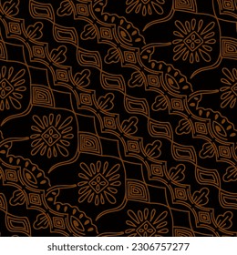 Clasic Indonesian Premium Batik Sogan Pattern