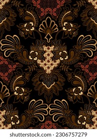 Clasic Indonesian Premium Batik Sogan Pattern