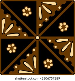 Clasic Indonesian Premium Batik Sogan Pattern