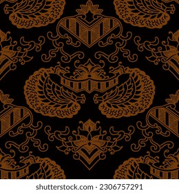 Clasic Indonesian Premium Batik Sogan Pattern