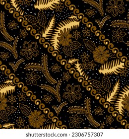 Clasic Indonesian Premium Batik Sogan Pattern