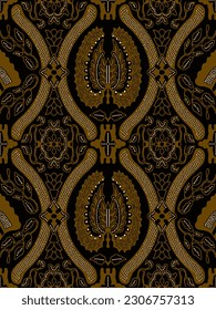 Clasic Indonesian Premium Batik Sogan Pattern