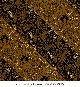 Clasic Indonesian Premium Batik Sogan Pattern