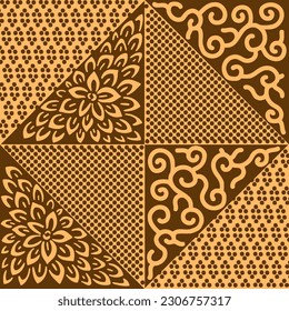 Clasic Indonesian Premium Batik Sogan Pattern