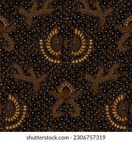 Clasic Indonesian Premium Batik Sogan Pattern