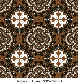 Clasic Indonesian Premium Batik Sogan Pattern