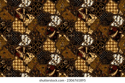 Clasic Indonesian Premium Batik Sogan Pattern