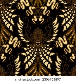 Clasic Indonesian Premium Batik Sogan Pattern