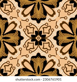 Clasic Indonesian Premium Batik Sogan Pattern