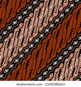 Clasic Indonesian Premium Batik Sogan Pattern