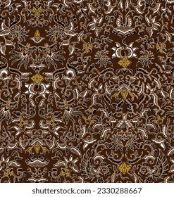 Clasic Indonesian Premium Batik Sogan Pattern