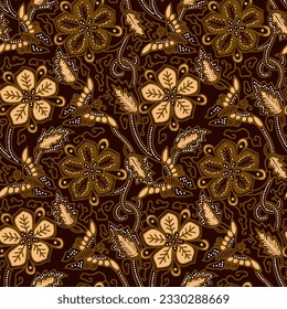 Clasic Indonesian Premium Batik Sogan Pattern