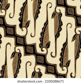 Clasic Indonesian Premium Batik Sogan Pattern