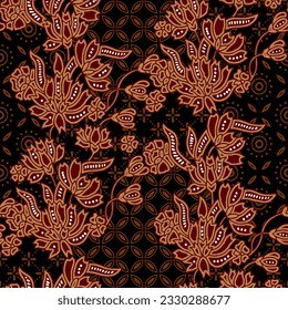 Clasic Indonesian Premium Batik Sogan Pattern