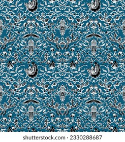 Clasic Indonesian Premium Batik Sogan Pattern