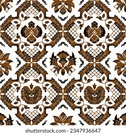 Clasic Indonesian Premium Batik Sogan Pattern