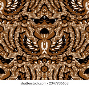 Clasic Indonesian Premium Batik Sogan Pattern