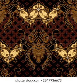 Clasic Indonesian Premium Batik Sogan Pattern