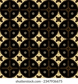 Clasic Indonesian Premium Batik Sogan Pattern