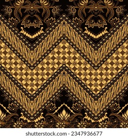 Clasic Indonesian Premium Batik Sogan Pattern