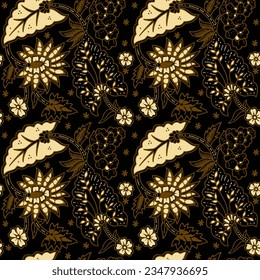 Clasic Indonesian Premium Batik Sogan Pattern