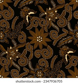 Clasic Indonesian Premium Batik Sogan Pattern