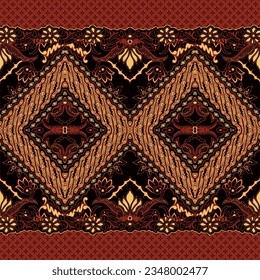 Clasic Indonesian Premium Batik Sogan Pattern