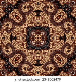 Clasic Indonesian Premium Batik Sogan Pattern