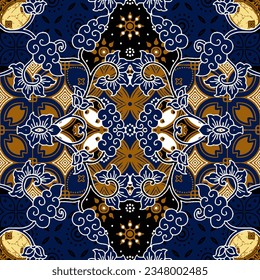 Clasic Indonesian Premium Batik Sogan Pattern