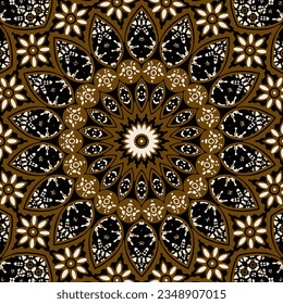 Clasic Indonesian Premium Batik Sogan Pattern