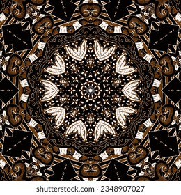 Clasic Indonesian Premium Batik Sogan Pattern