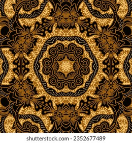 Clasic Indonesian Premium Batik Sogan Pattern