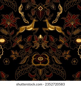 Clasic Indonesian Premium Batik Sogan Pattern