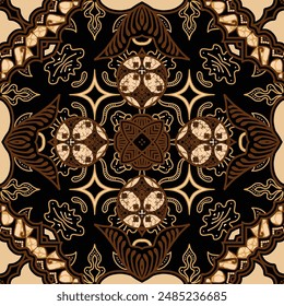 Clasic Indonesian Premium Batik Sogan Pattern