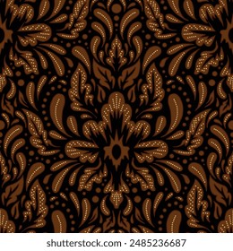 Clasic Indonesian Premium Batik Sogan Pattern