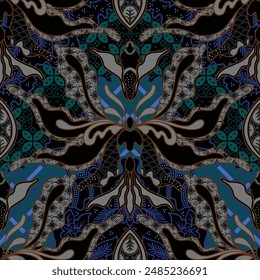 Clasic Indonesian Premium Batik Sogan Pattern