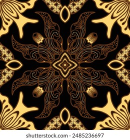 Clasic Indonesian Premium Batik Sogan Pattern