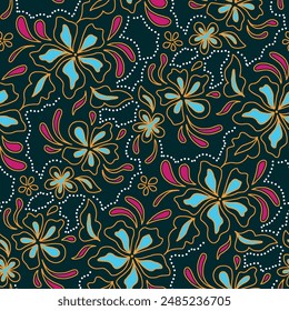 Clasic Indonesian Premium Batik Sogan Pattern