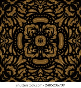 Clasic Indonesian Premium Batik Sogan Pattern